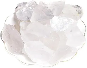 New 35 Pcs Clear Quartz Raw Crystals, Small Healing Crystals Natural Rough Stones Crystal for Tumbling, Cabbing, Fountain Rocks, Decoration, Polishing, Wire Wrapping, Wicca & Reiki