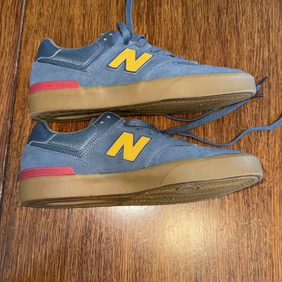 New Balance Numeric 574 Indigo &amp; Gum Skate Shoes size 9
