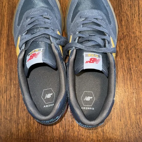 New Balance Numeric 574 Indigo &amp; Gum Skate Shoes size 9