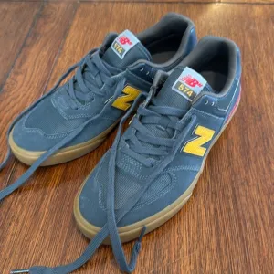 New Balance Numeric 574 Indigo &amp; Gum Skate Shoes size 9