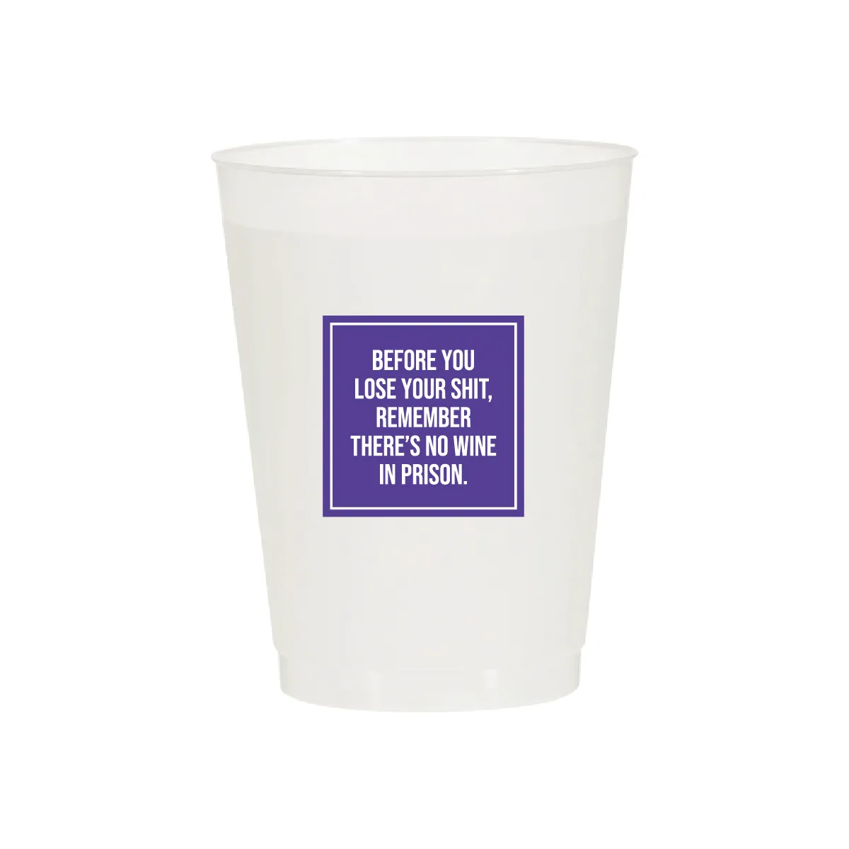 No Wine in Prison Cups