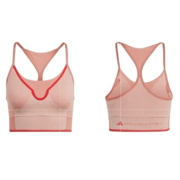 NWT STELLA MCCARTNEY ADIDAS Sports Bra TrueStrength Seamless Yoga Sz Large