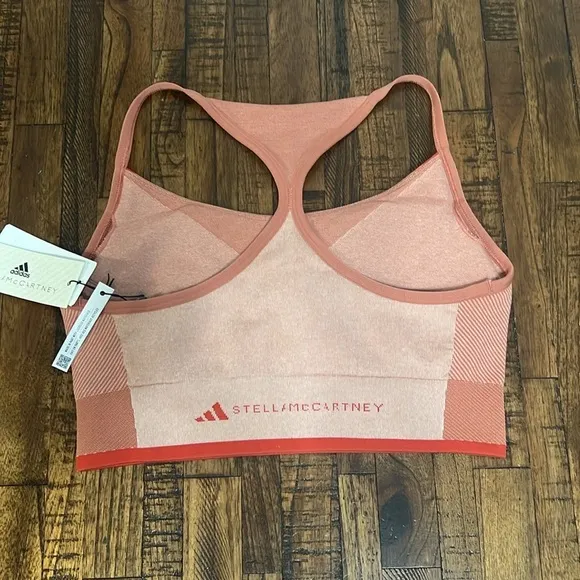 NWT STELLA MCCARTNEY ADIDAS Sports Bra TrueStrength Seamless Yoga Sz Large
