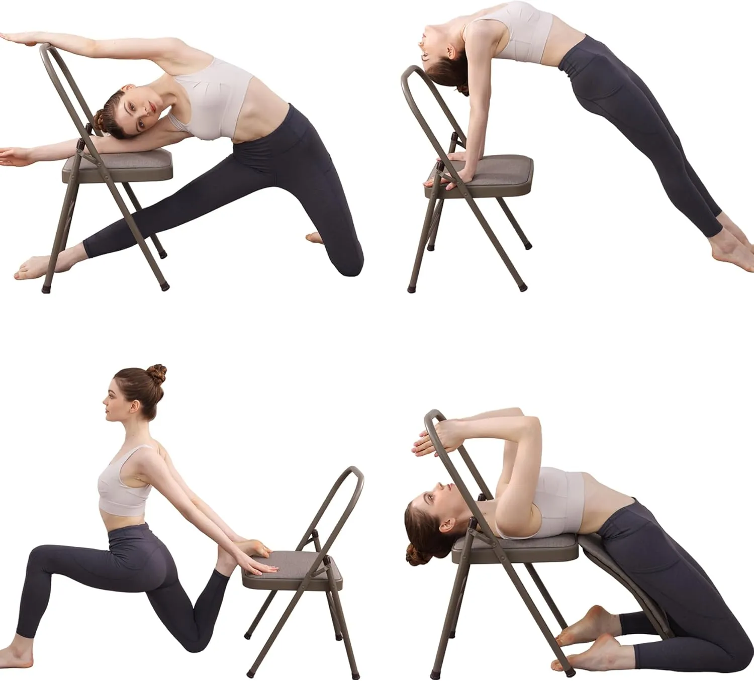 oga Auxiliary Chair with Lumbar Back Support for Abs & Core