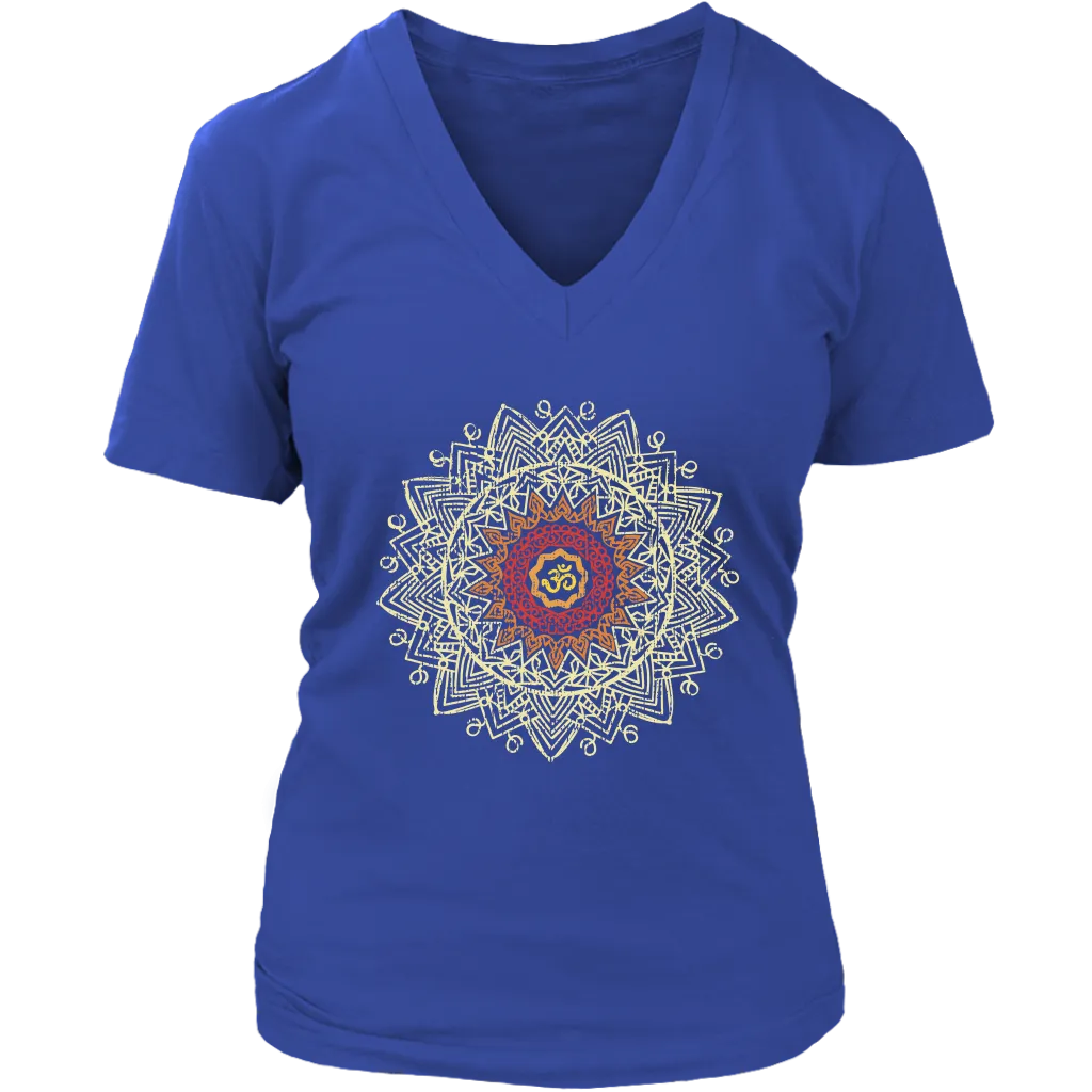 Om Mandala T-shirt, Gift for Meditation, Om Mandala Yoga Shirt, Mandala T-shirt
