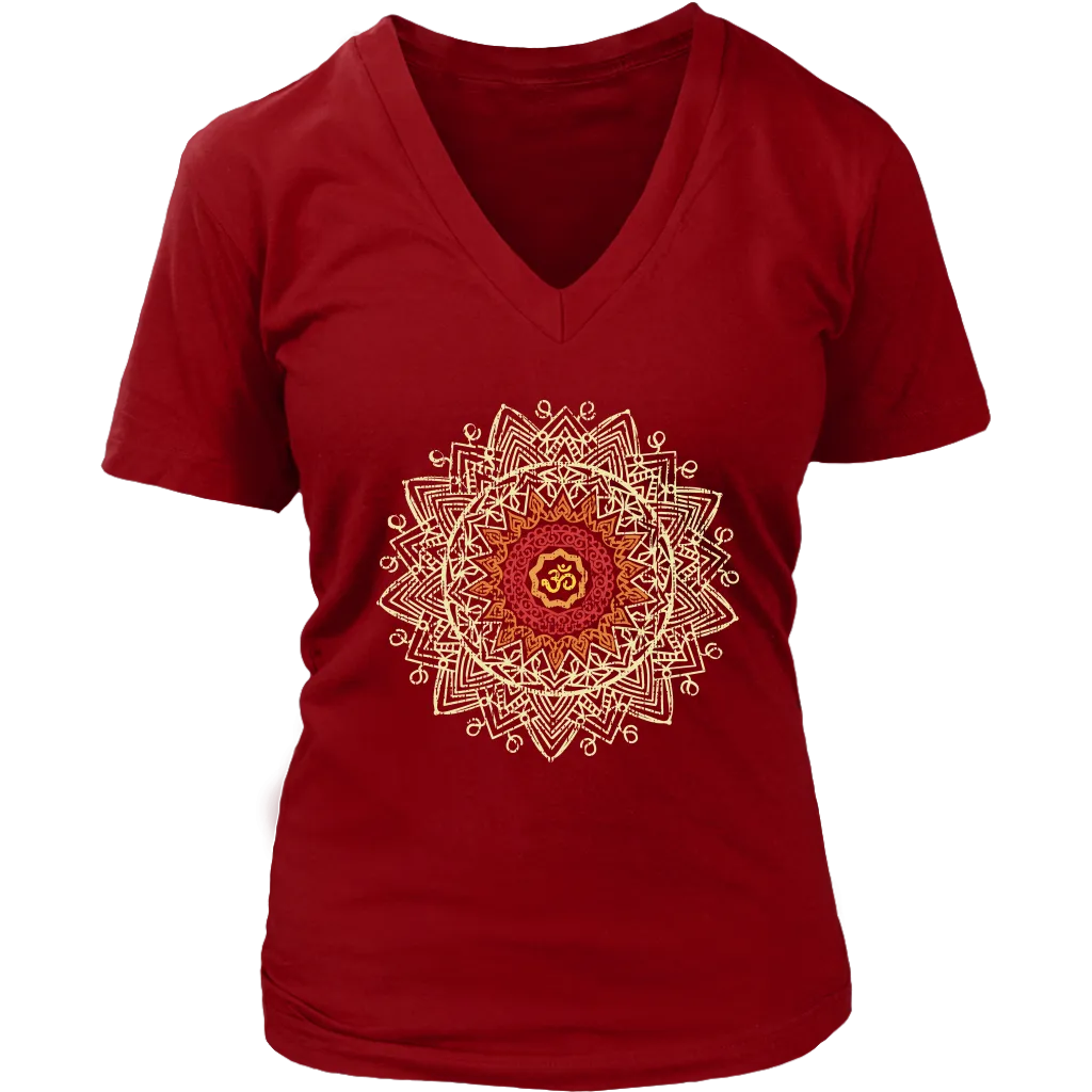 Om Mandala T-shirt, Gift for Meditation, Om Mandala Yoga Shirt, Mandala T-shirt
