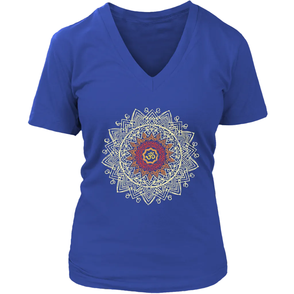 Om Mandala T-shirt, Gift for Meditation, Om Mandala Yoga Shirt, Mandala T-shirt