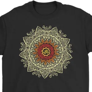 Om Mandala T-shirt, Gift for Meditation, Om Mandala Yoga Shirt, Mandala T-shirt