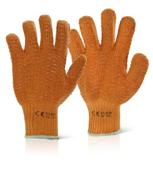 Orange PVC Criss Cross Gloves - Pair
