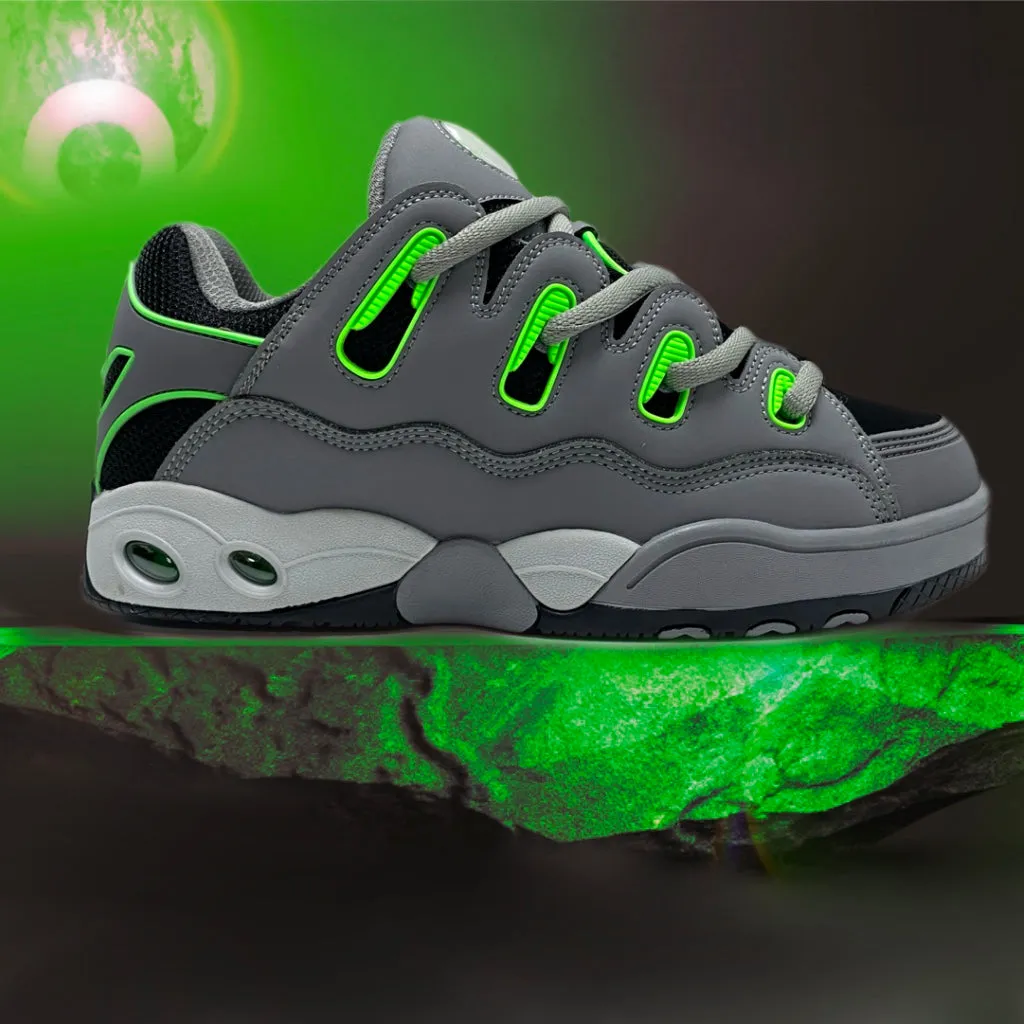 OSIRIS SHOES D3 OG BLACK GREY LIME TRAINERS