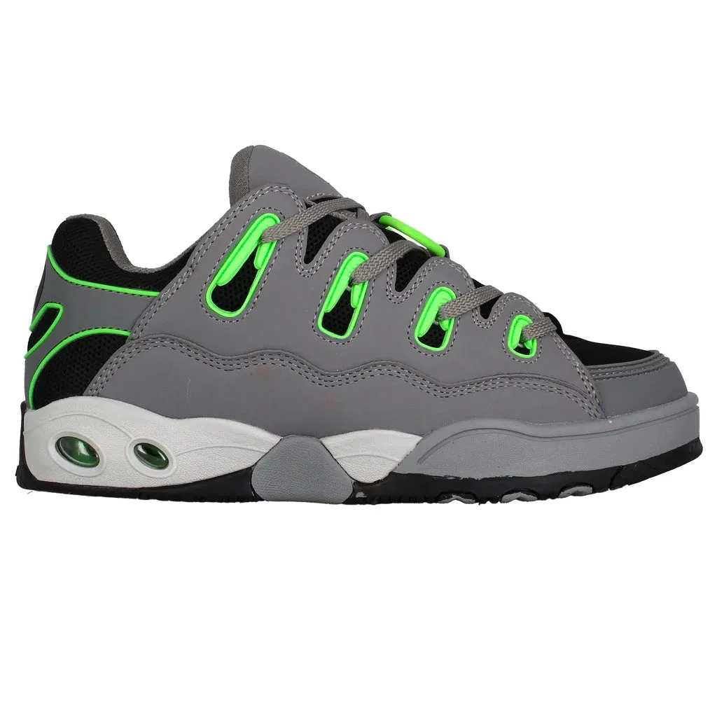 OSIRIS SHOES D3 OG BLACK GREY LIME TRAINERS
