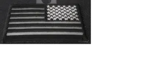 P3688 Reverse Black Reflective US Flag  3x2 inch