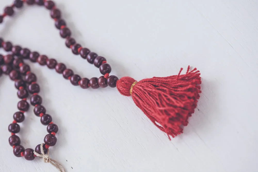PALO DE ROSA MALA NECKLACE