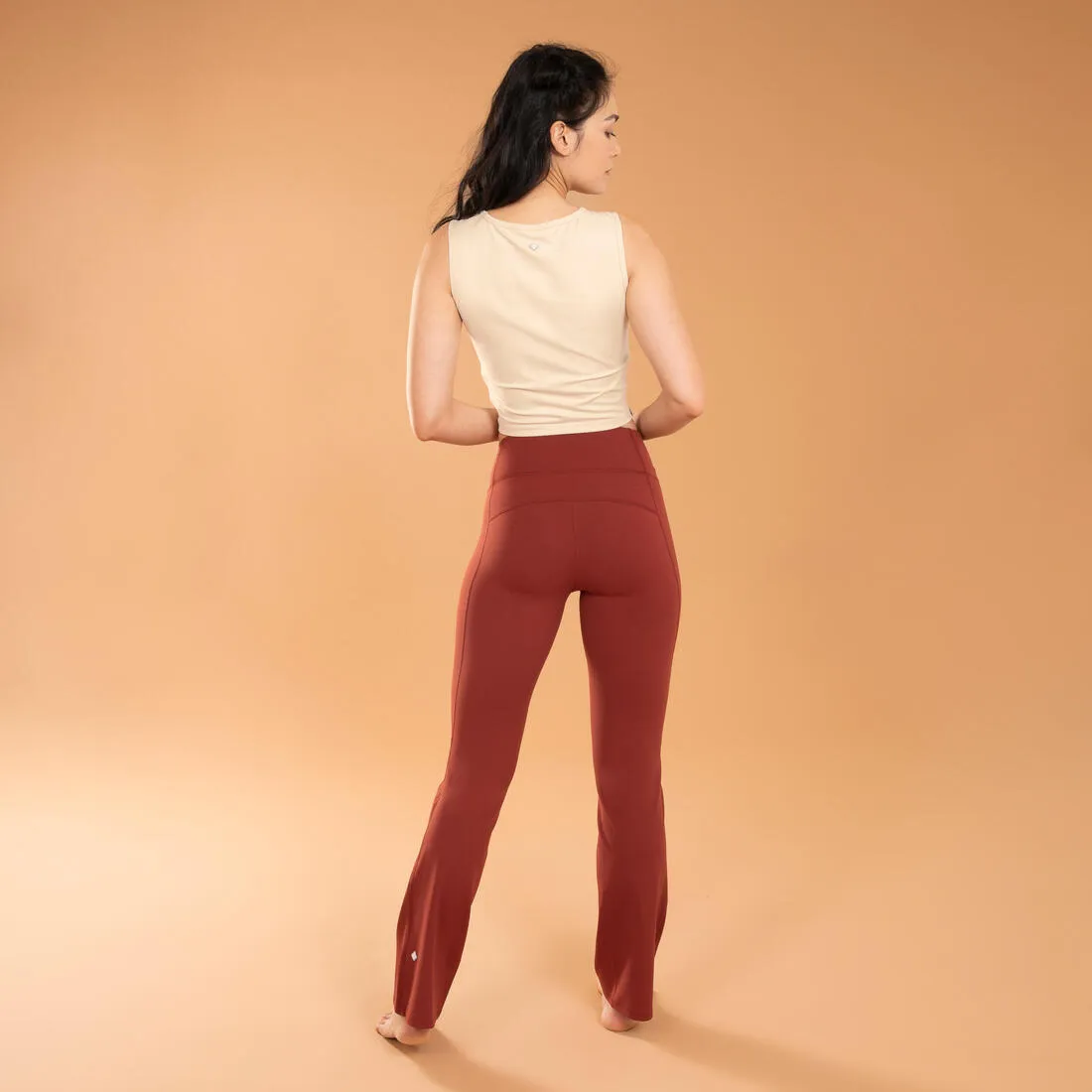 PANT FLARE PREMIUM YOGA DYN TERRACOTTA
