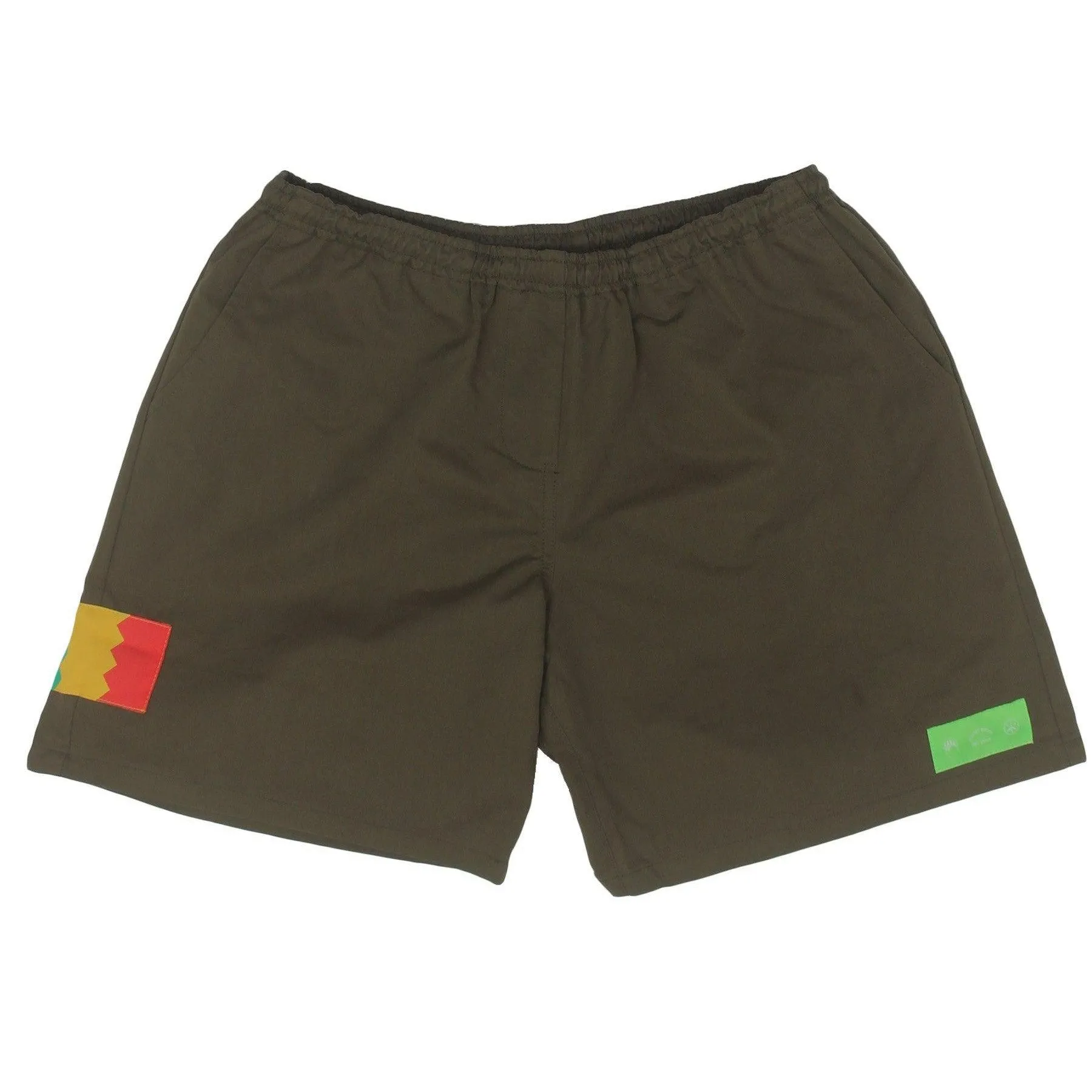 Patch Shorts - Olive