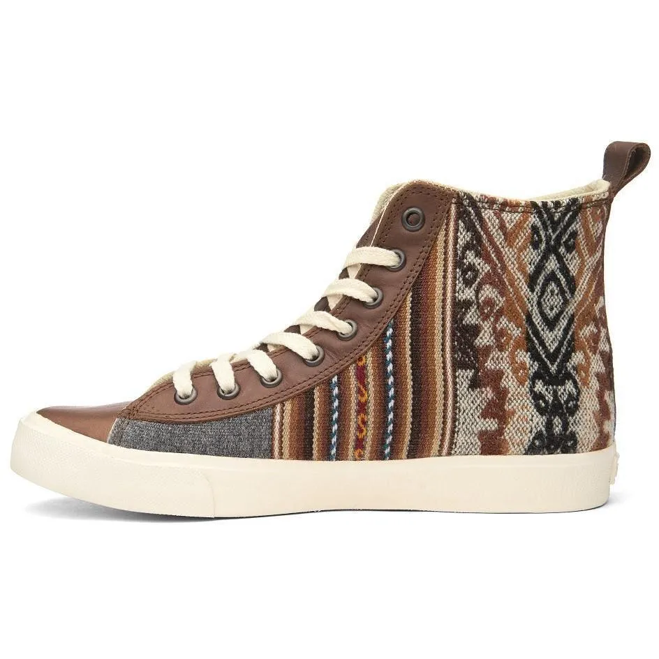 Peruvian Fabric Cusco High Top Lace Up Shoe