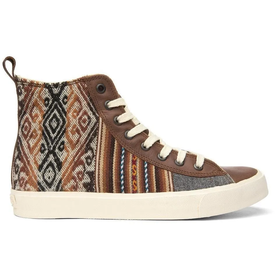 Peruvian Fabric Cusco High Top Lace Up Shoe