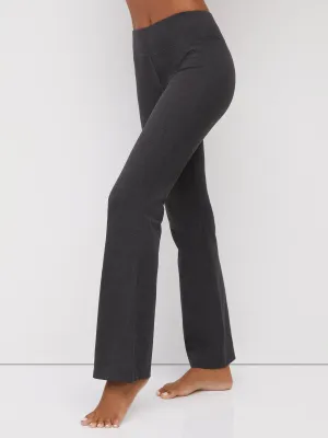 Petite Mid-Rise Bootcut Yoga Pant - Heather Grey