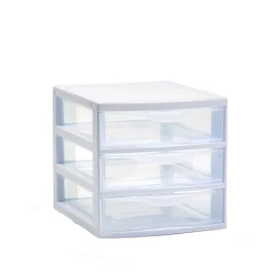 Plastic Forte Guadiana Easy Chest of 3 Drawers / Storage Unit - White
