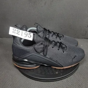 Puma Axelion Shoes Mens Sz 10 Black Brown Mesh Athletic Trainers Sneakers