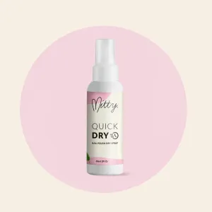 Quick dry nail polish spray