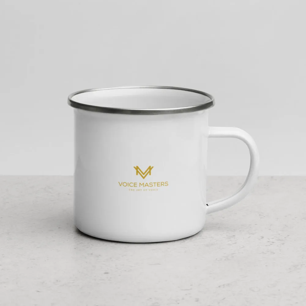 "GET OUT OF THE ROOM." Enamel Mug