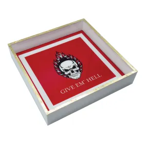 "Give Em Hell" Skull Catchall Tray