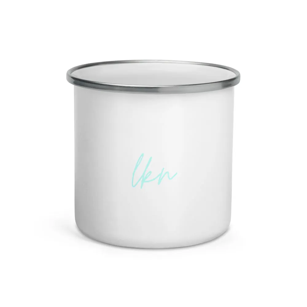 "LKN- AQUA" Enamel Mug