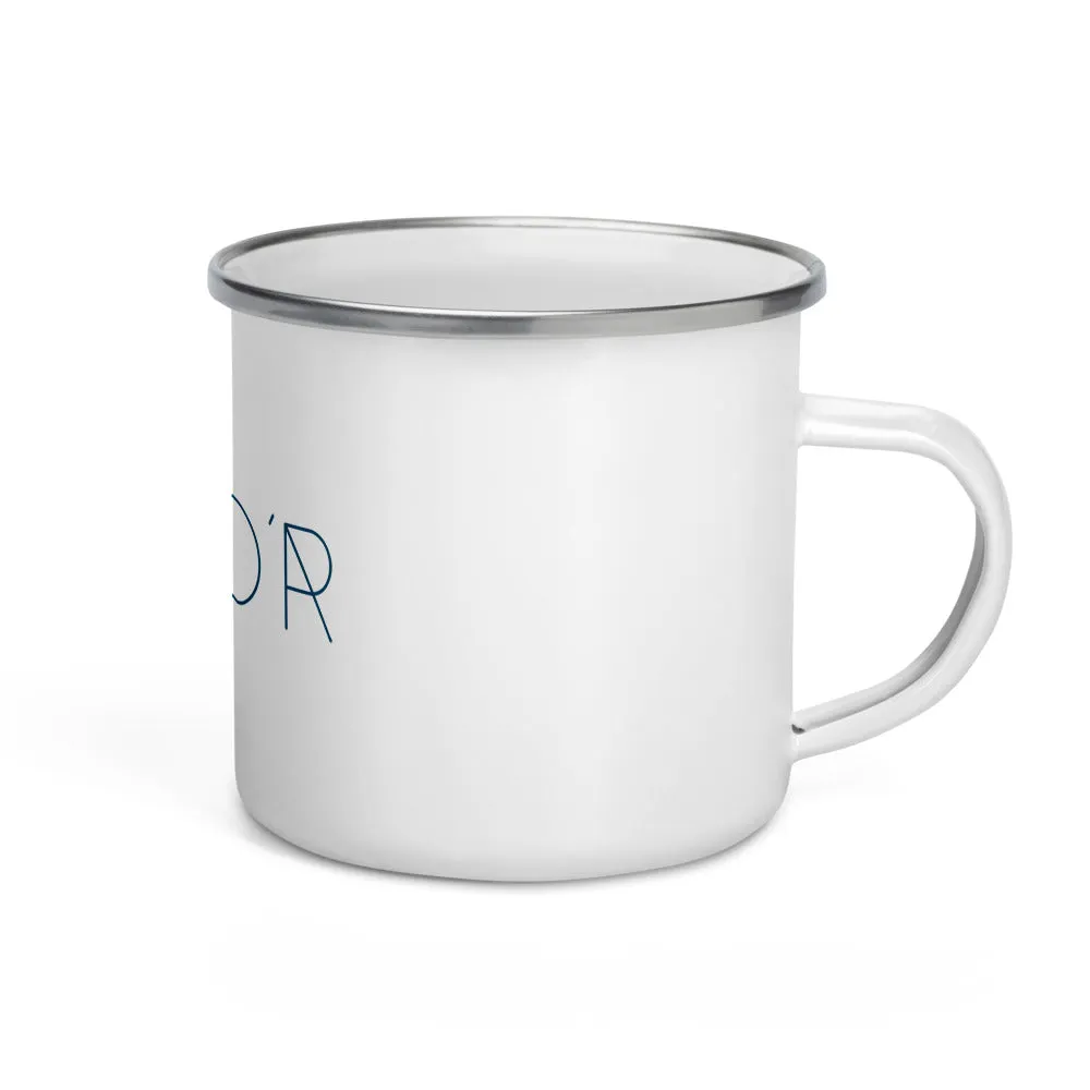 "Nomad'r- Navy" Enamel Mug