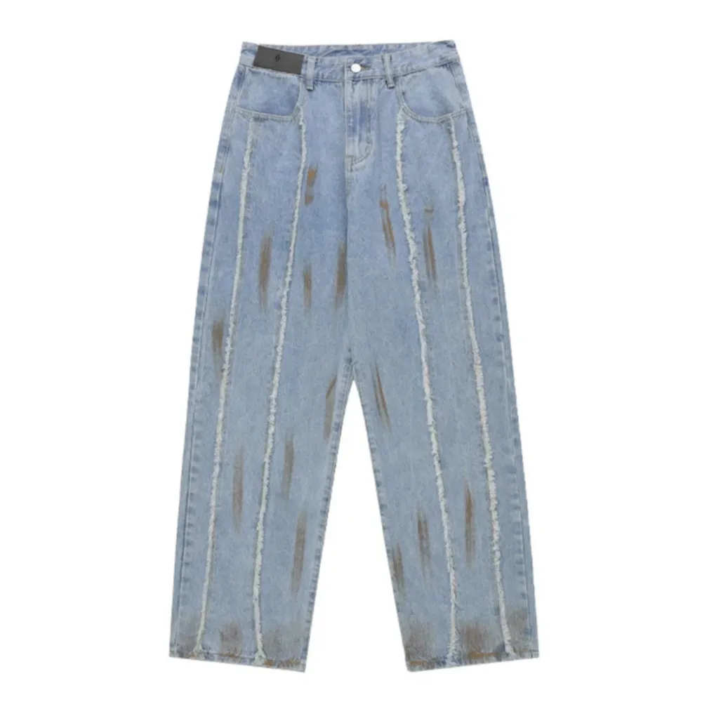 "Punk Raw Edge Distressed" Jeans