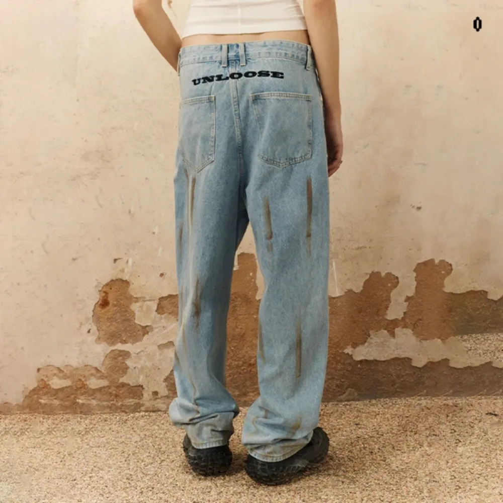 "Punk Raw Edge Distressed" Jeans