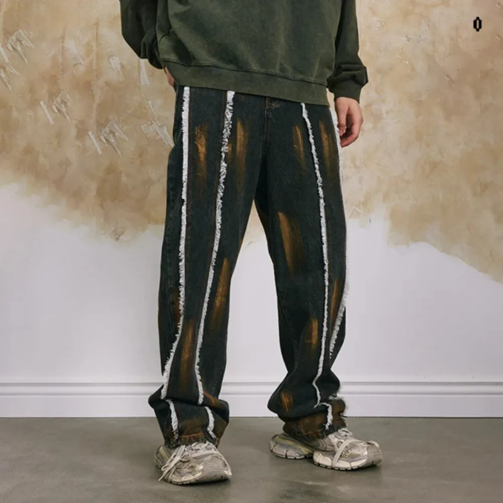"Punk Raw Edge Distressed" Jeans