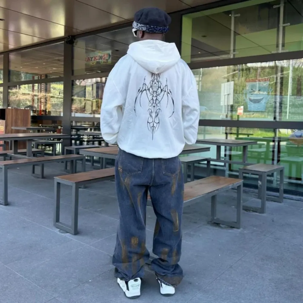 "Punk Raw Edge Distressed" Jeans