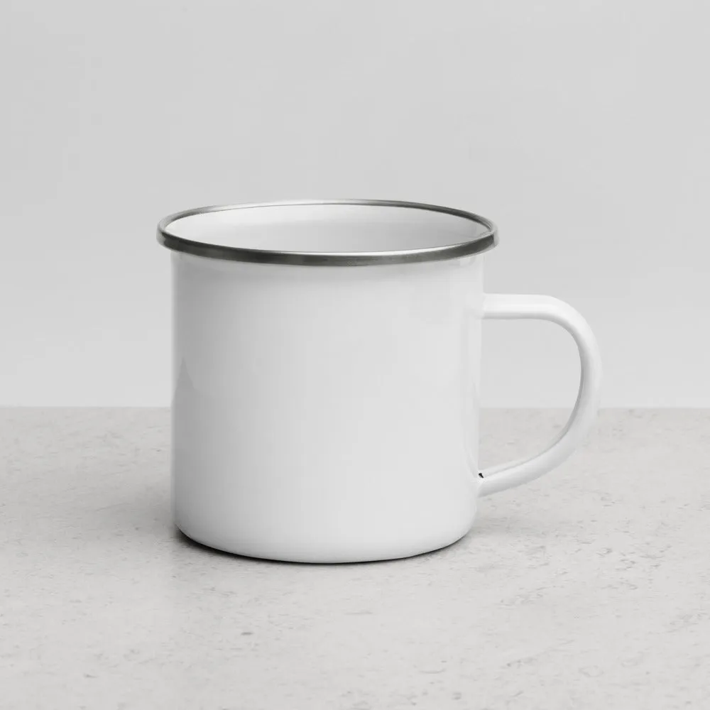 "Wanderlust Definition" Enamel Mug