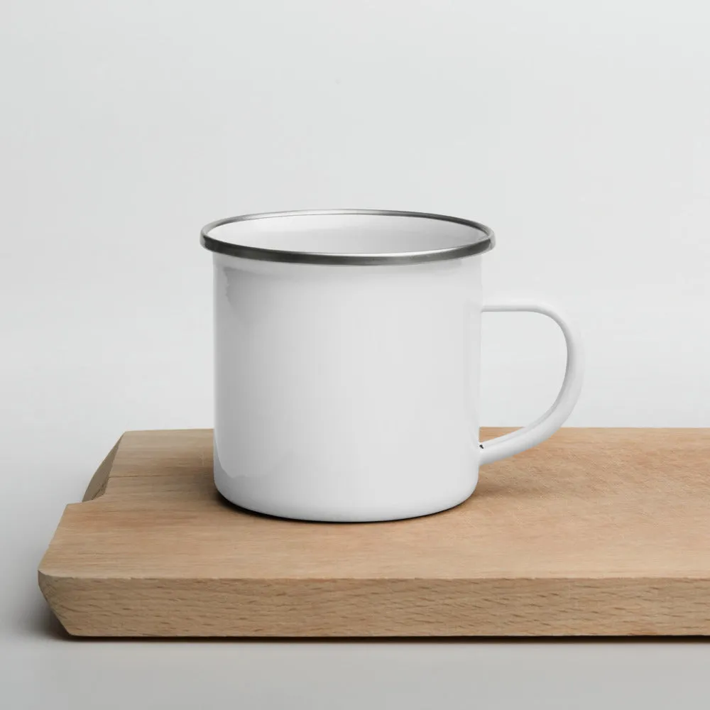 "Wanderlust Definition" Enamel Mug