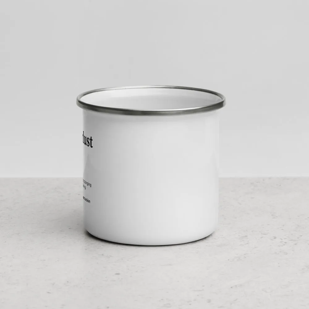 "Wanderlust Definition" Enamel Mug