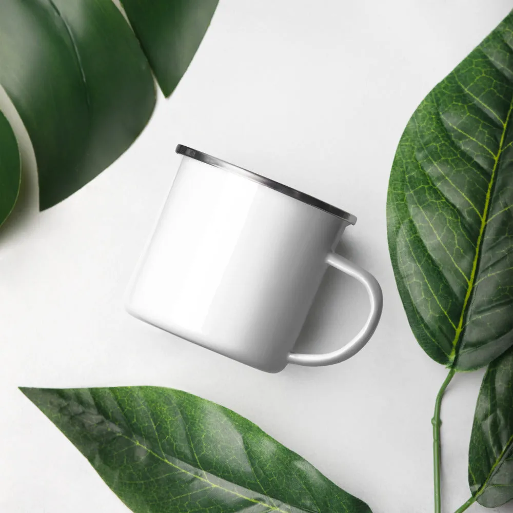 "Wanderlust Definition" Enamel Mug