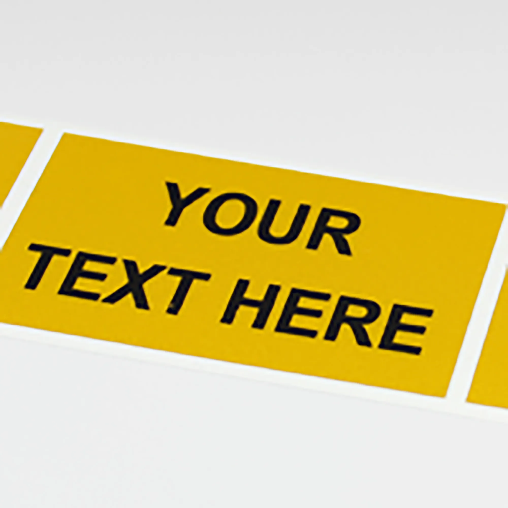 REFL-B-Custom Yellow Reflective Marker 1.75" X 2.875"