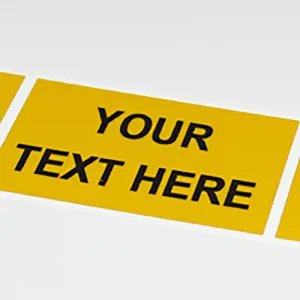 REFL-B-Custom Yellow Reflective Marker 1.75" X 2.875"