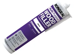 Ronseal Multi Purpose Wood Filler Cartridge White 310Ml