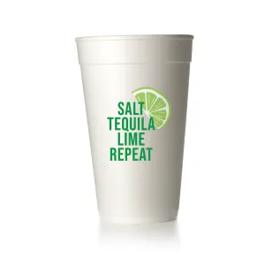 Salt Tequila Lime Repeat Cups