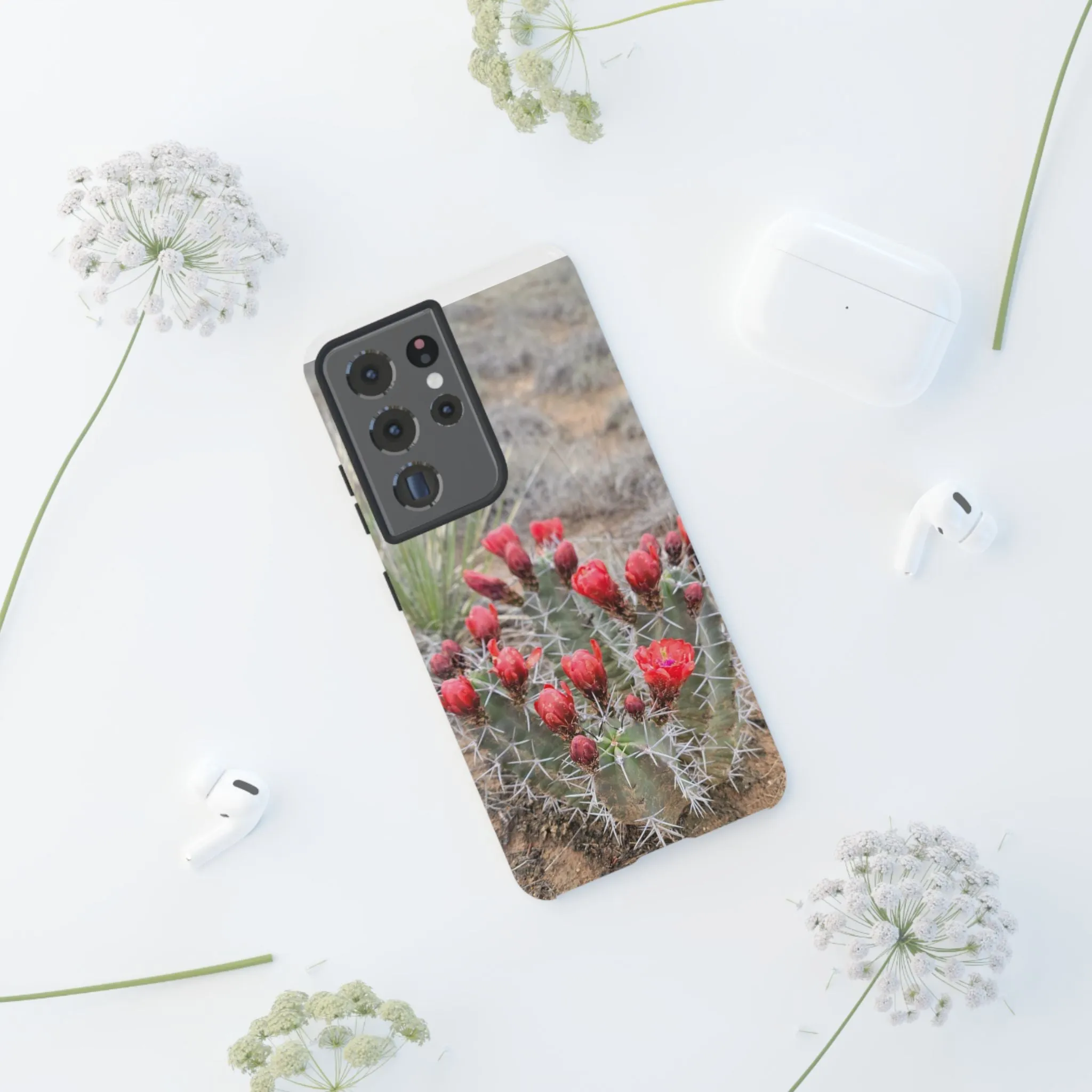 Samsung S10 - S25 Cactus Floral Tough Phone Case - Durable and Stylish Protection