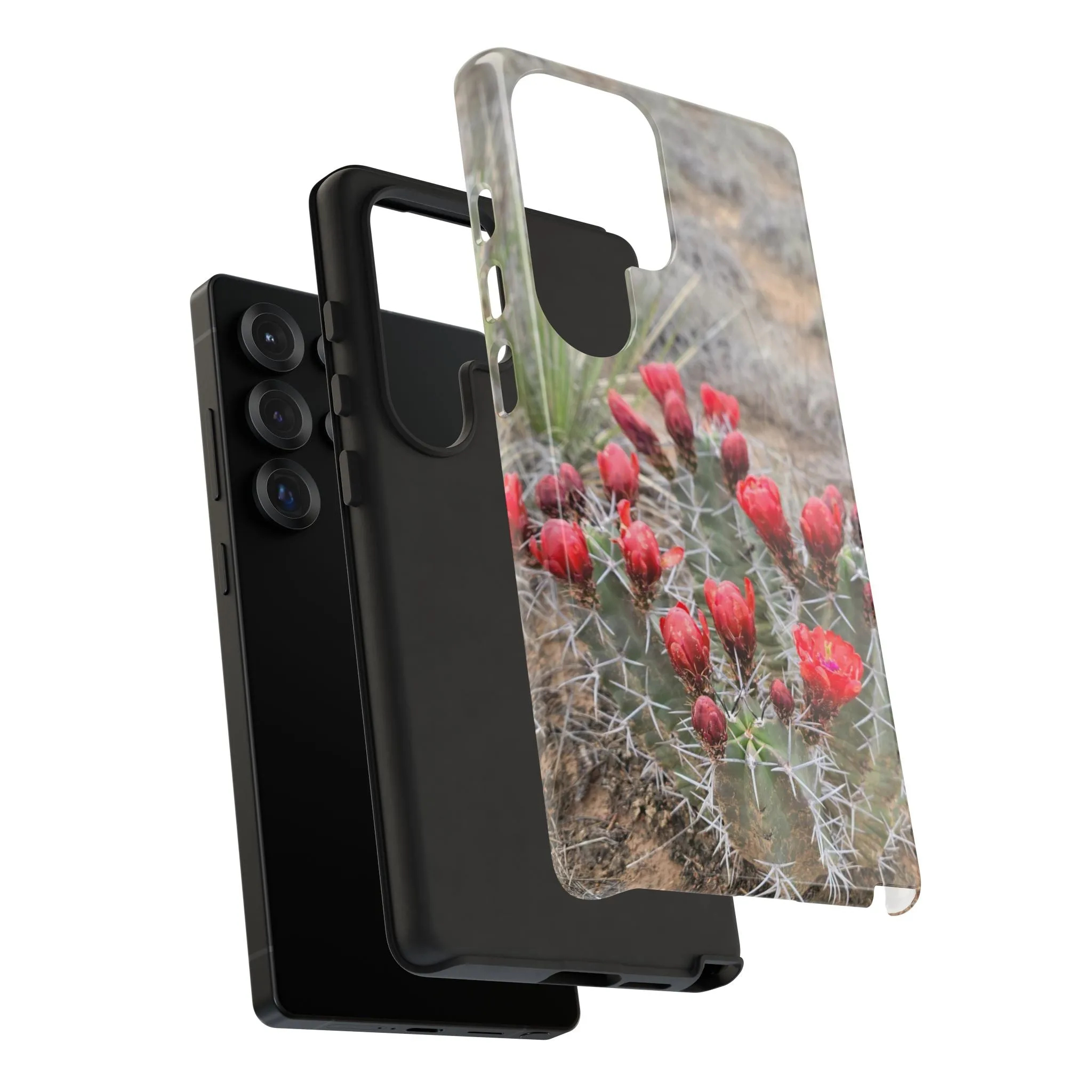 Samsung S10 - S25 Cactus Floral Tough Phone Case - Durable and Stylish Protection