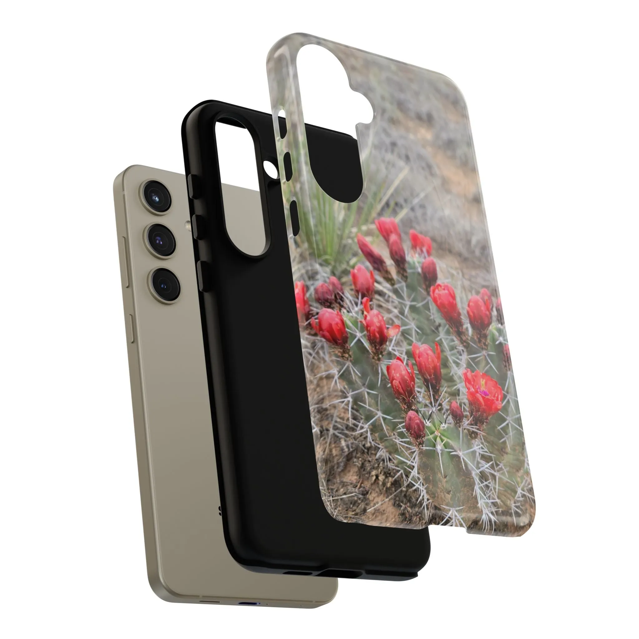 Samsung S10 - S25 Cactus Floral Tough Phone Case - Durable and Stylish Protection