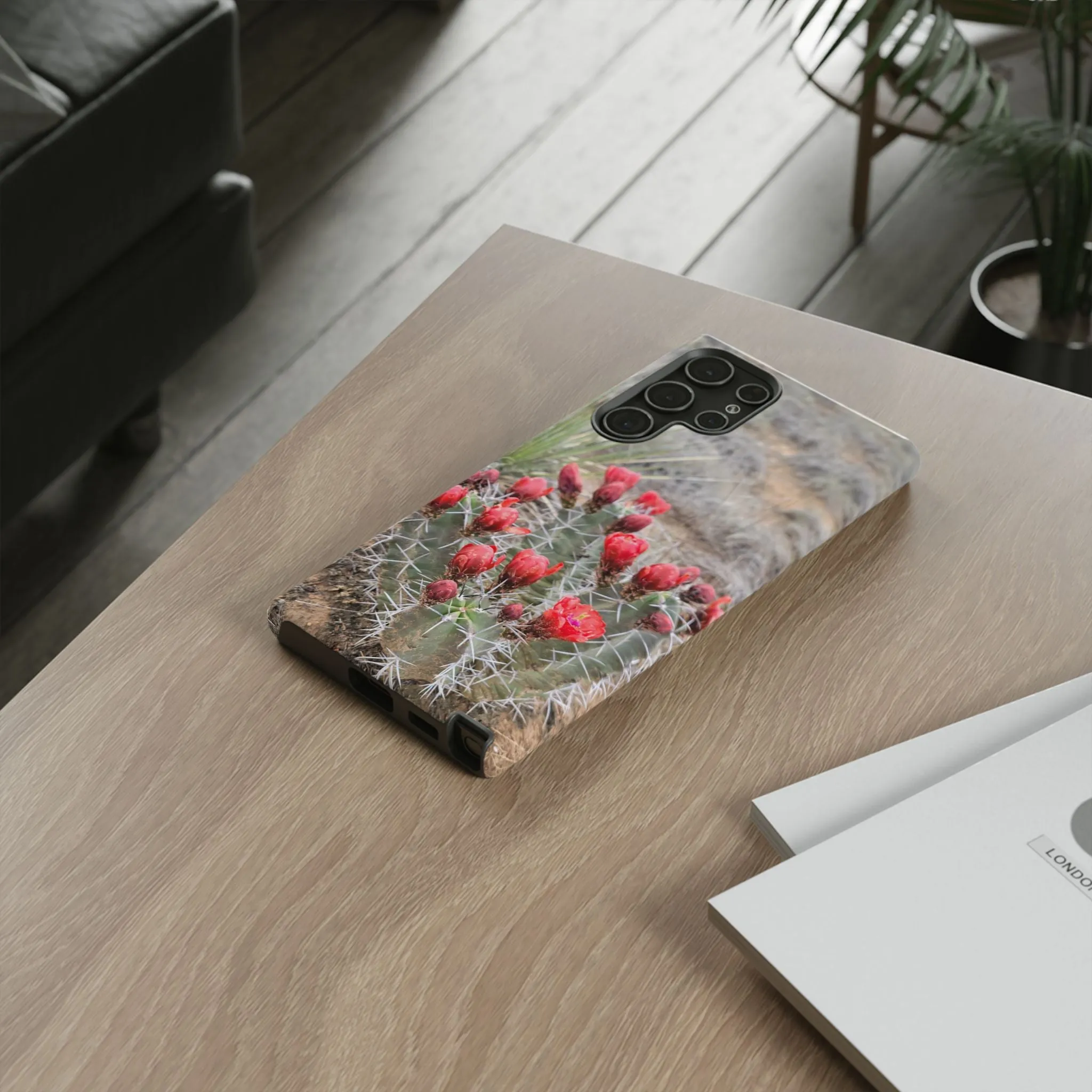 Samsung S10 - S25 Cactus Floral Tough Phone Case - Durable and Stylish Protection