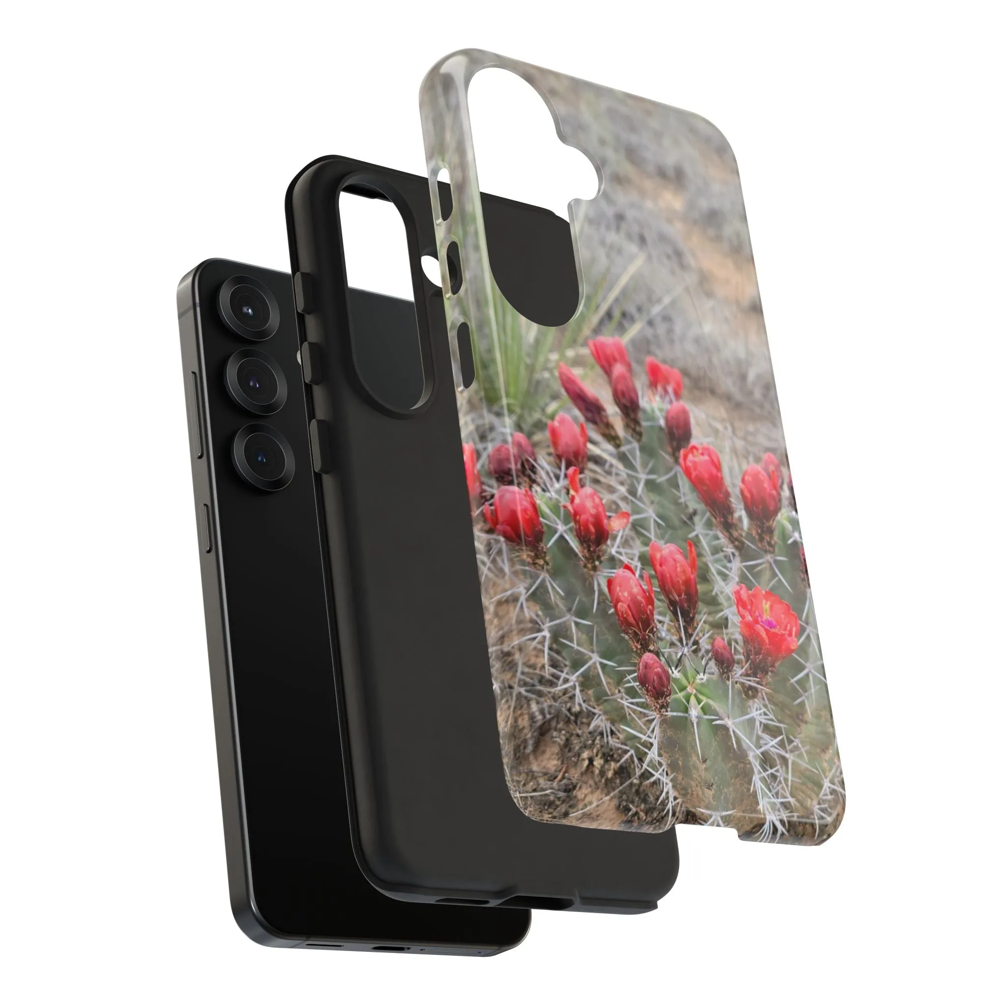 Samsung S10 - S25 Cactus Floral Tough Phone Case - Durable and Stylish Protection