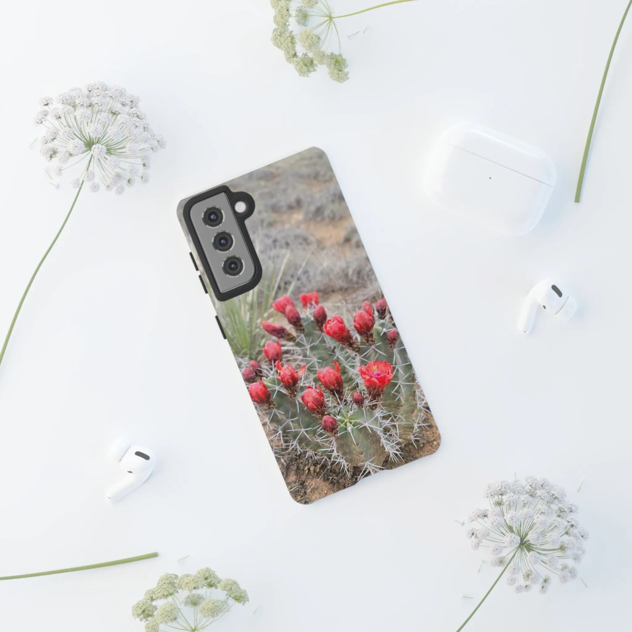 Samsung S10 - S25 Cactus Floral Tough Phone Case - Durable and Stylish Protection