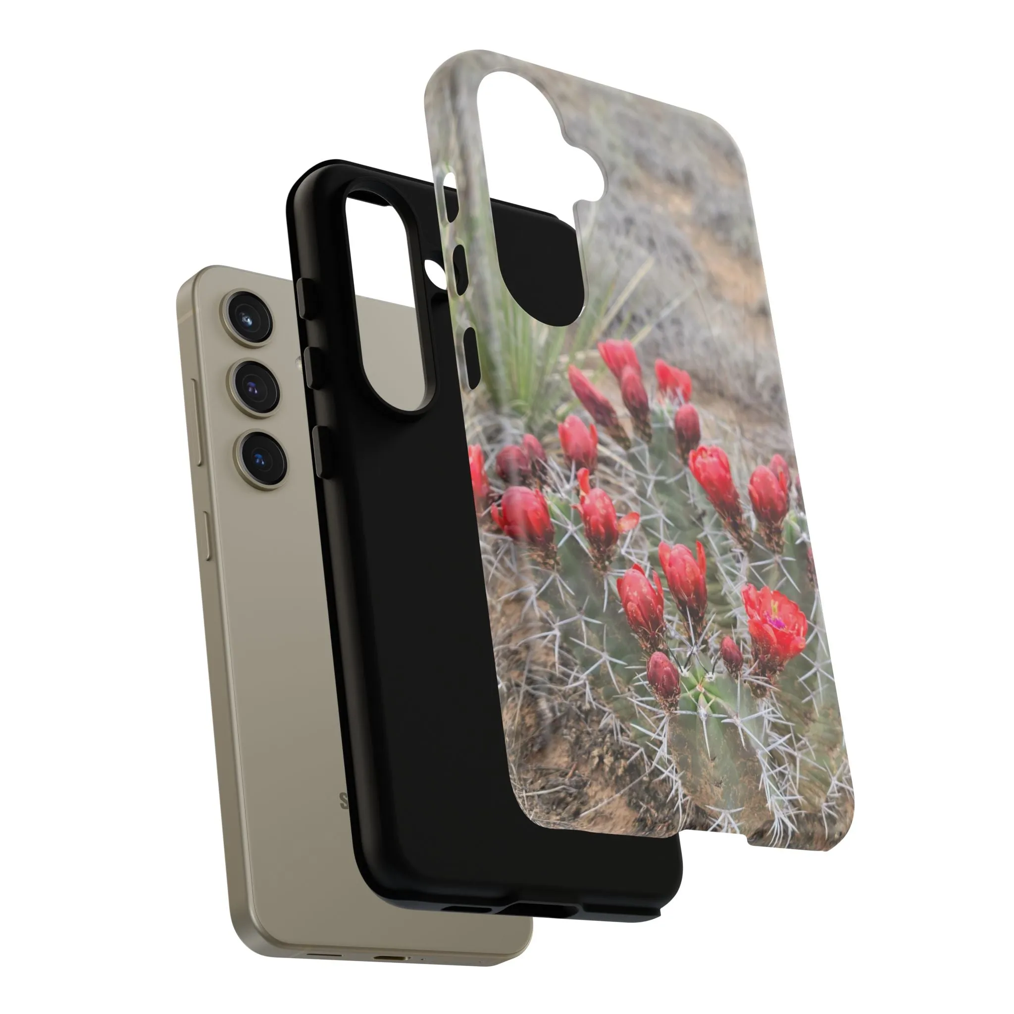 Samsung S10 - S25 Cactus Floral Tough Phone Case - Durable and Stylish Protection