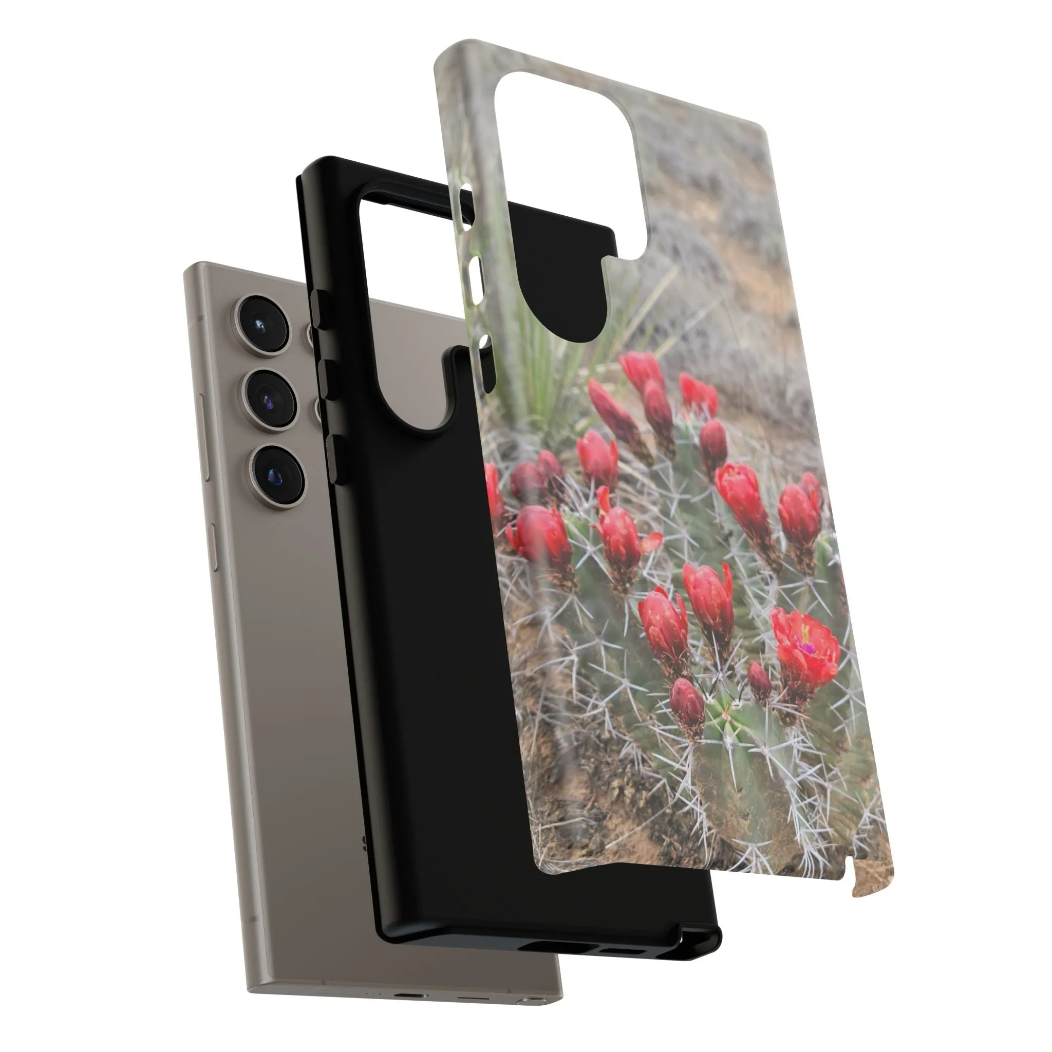 Samsung S10 - S25 Cactus Floral Tough Phone Case - Durable and Stylish Protection