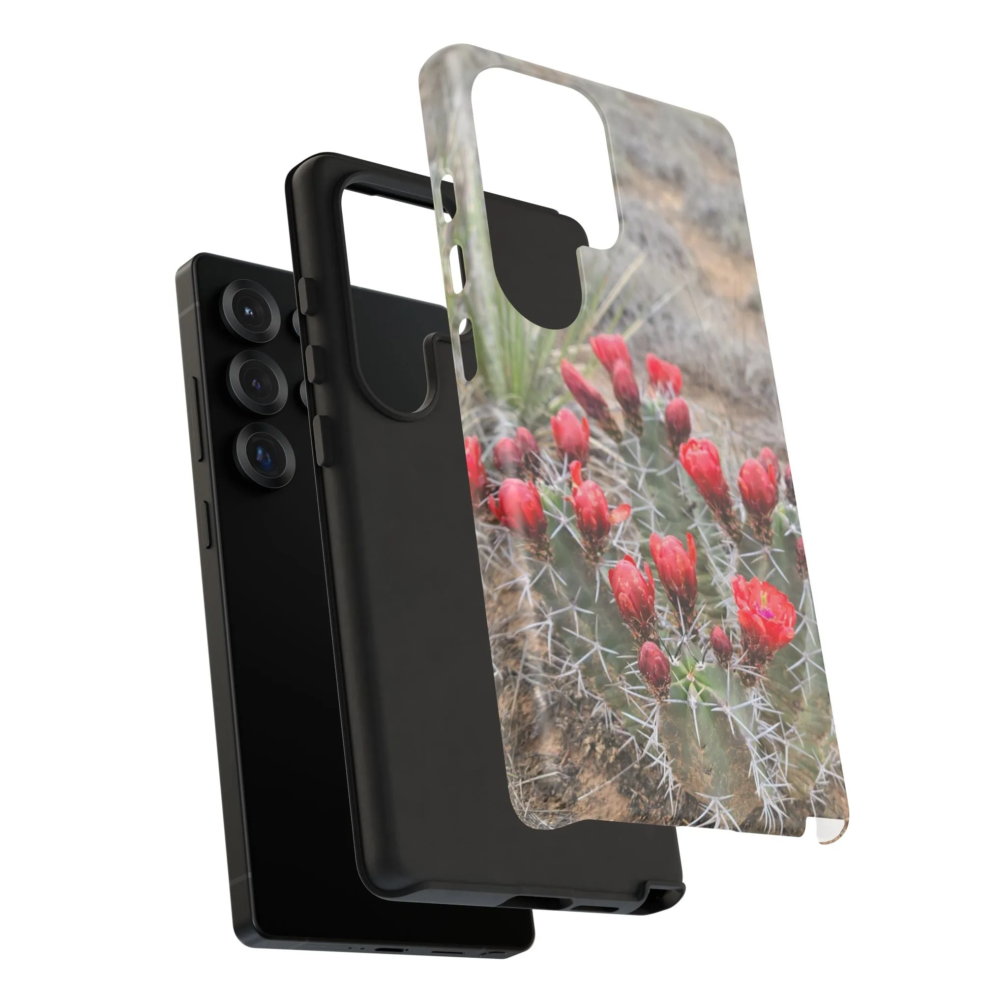 Samsung S10 - S25 Cactus Floral Tough Phone Case - Durable and Stylish Protection